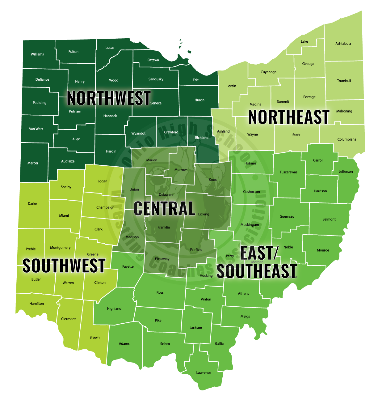Ohio Map of Districts